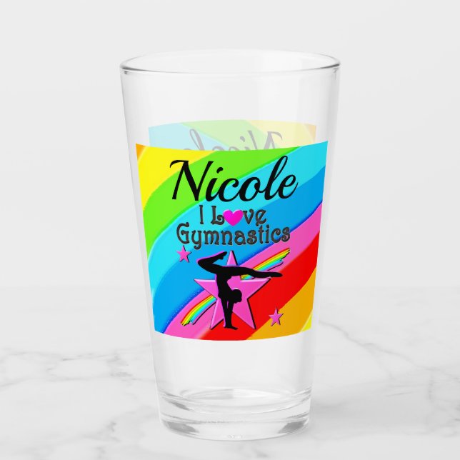 COPO DE PINT BELA PERSONALIZAÇÃO EU AMO DESIGN GINÁSTICA (Frente)