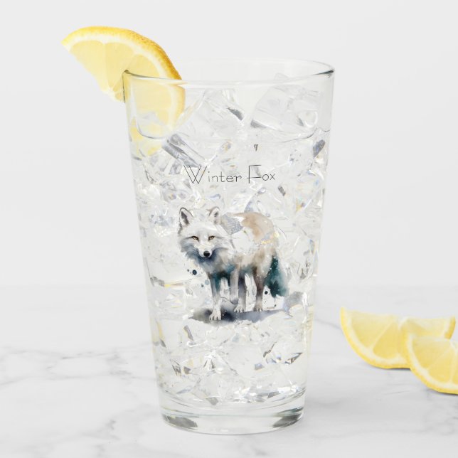 Copo De Pint Beleza Árctica: Costume da Fox de inverno (Gelo frontal)