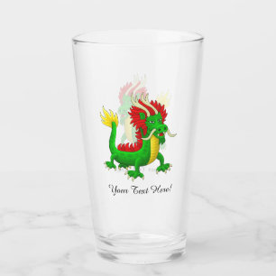 Copo De Pint Belo Dragão Chinês Desenhado à Mão