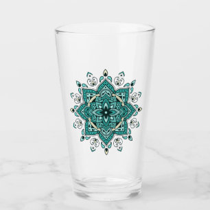 Copo De Pint Belo Turquoise Mandala design