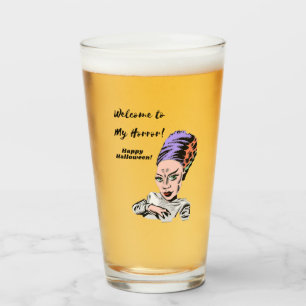 Copo De Pint Bem-vindo ao meu Halloween de terror