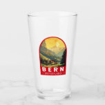 Copo De Pint Bern Suiça Art Vintage<br><div class="desc">Design de viagem de vetor retrô de Berna. Berna, a capital da Suiça, é construída em torno de um cantor no rio Aare.</div>