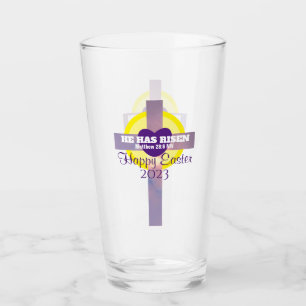 Copo De Pint Bíblia Cruzada felz pascoa Verso Ano Personalizado