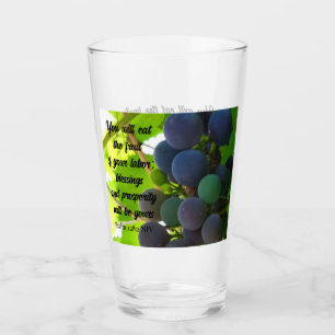 Copo De Pint Bíblia Inspiracional Verse Beneficia Uvas Roxas