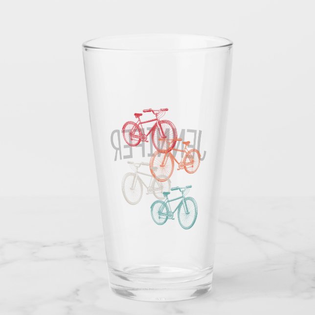 Copo De Pint Bicicletas coloridas (Frente)
