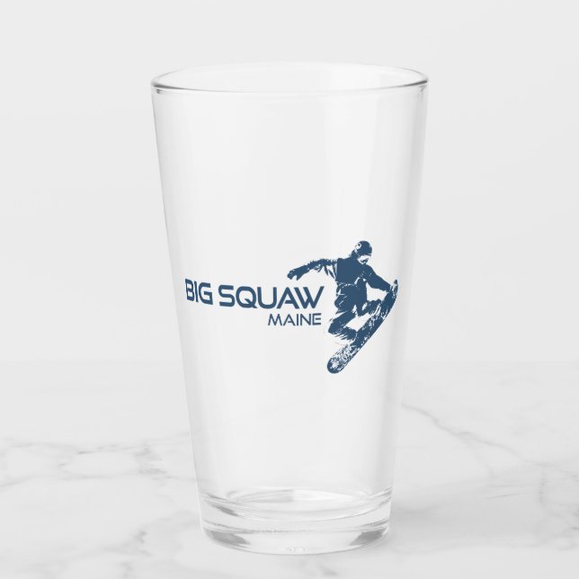 Copo De Pint Big Squaw Maine Snowboarder (Frente)
