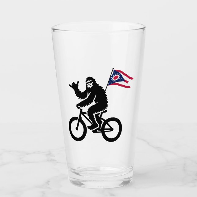 Copo De Pint Bigfoot Cycling Ohio Flag (Frente)