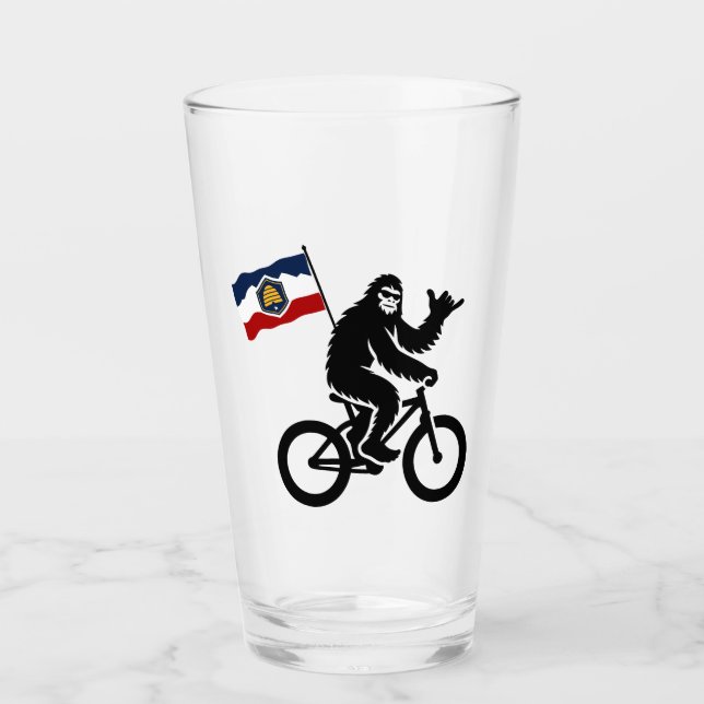 Copo De Pint Bigfoot Cycling Utah Flag (Frente)