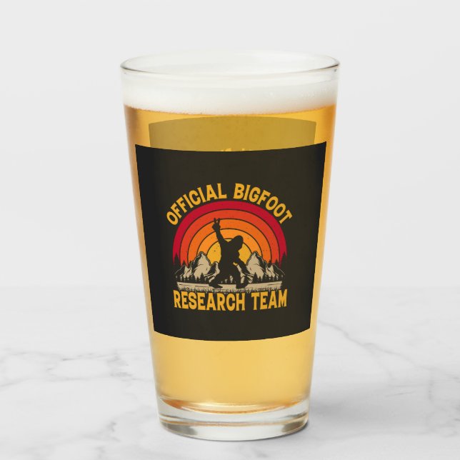Copo De Pint Bigfoot Original Research Team Beer Glass (Frente (Preenchido))