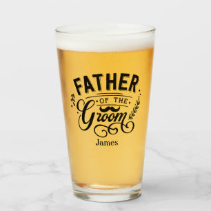 Copo De Pint Bigode Personalizado do Pai do Noivo
