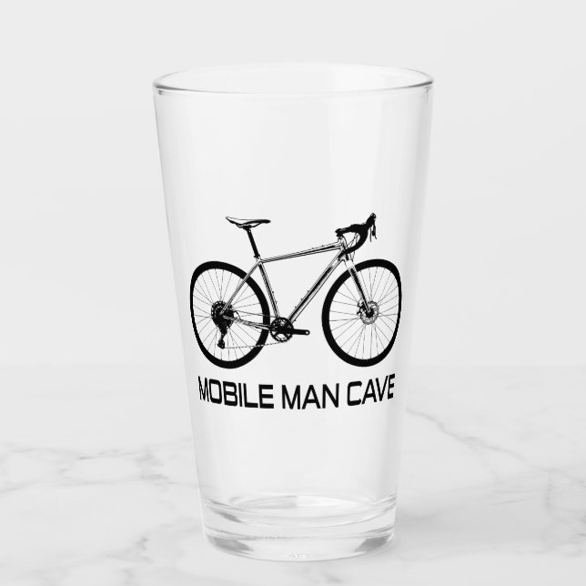 Copo De Pint Bike da Caverna do Homem Móvel (Frente)
