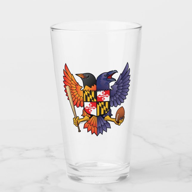 Copo De Pint Birdland Maryland Crest (Frente)