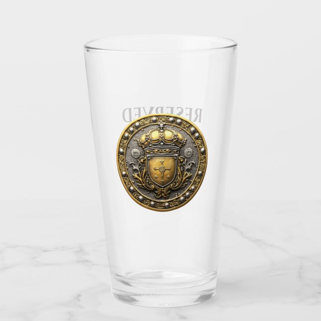 Copo De Pint Blindagem | RESERVADO | Ponto de Libbey personaliz (Frente)