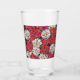 Copo De Pint Blogues Florais de Cristal Vermelho