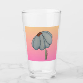 Copo De Pint Blue flower with pink background