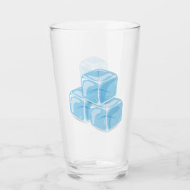 Copo De Pint Blue Ice Cubes Drinking