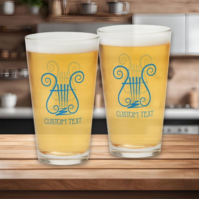 Copo De Pint Blue Lyre (Criador carregado)