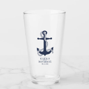 Copo De Pint Blue Wave Anchor Wedding ID836