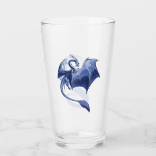 Copo De Pint Blue Winter Dragon Fantasy Nature Art