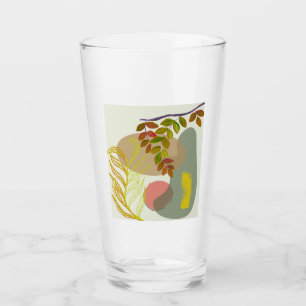 Copo De Pint Boho Amarelo Botânico Verde