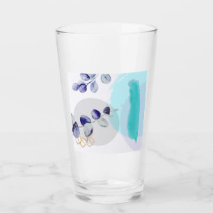 Copo De Pint Boho Botânico - Roxo Ciano