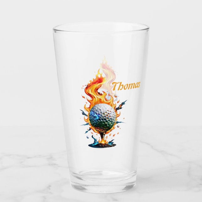 Copo De Pint Bola branca-clara de golfe (Frente)