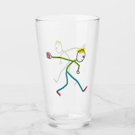Copo De Pint Bola de Bocha Stickman