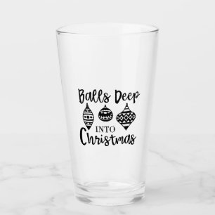 Copo De Pint Bolas No Natal Engraçado Xmas De Natal