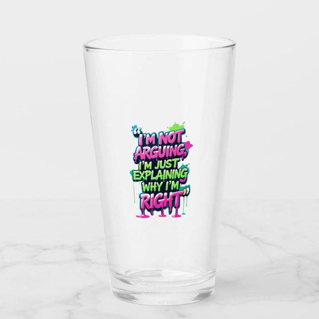 Copo De Pint Bold Funny Cote Neon Grafite