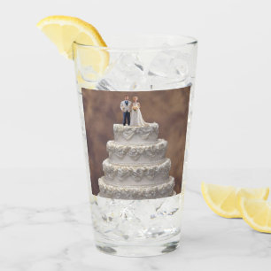 Copo De Pint Bolo Branco De Casamento De Cinco Camadas Com Casa