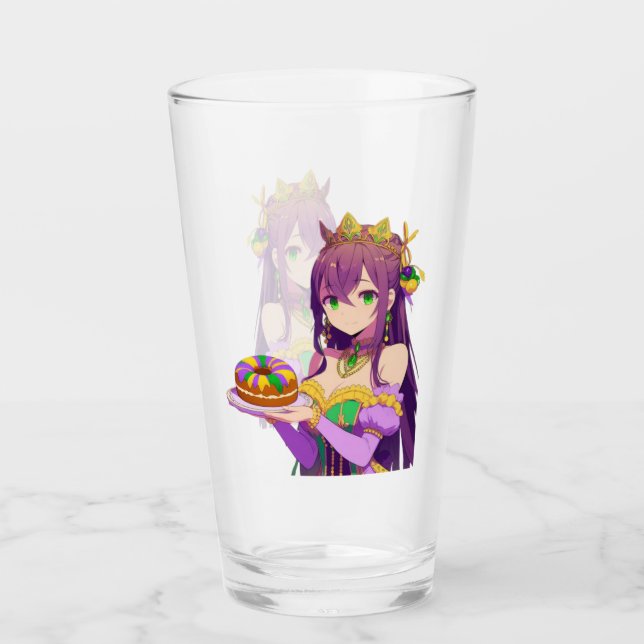 Copo De Pint Bolo Rei Anime Mardi Gras (Frente)