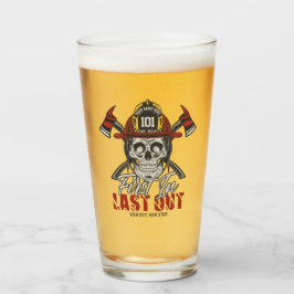 Copo De Pint Bombeiro de NOME Personalizado Primeiro no Bombeir