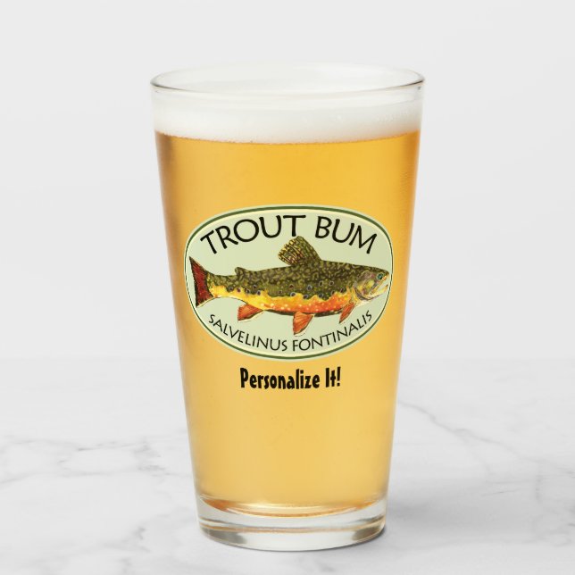 Copo De Pint BOMBO Horroroso voa pescando anglês (Frente (Preenchido))