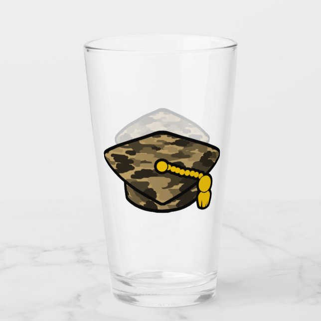 Copo De Pint Boné de formatura Khaki Camo (Frente)