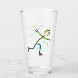 Copo De Pint Boneco de Patinação no Gelo