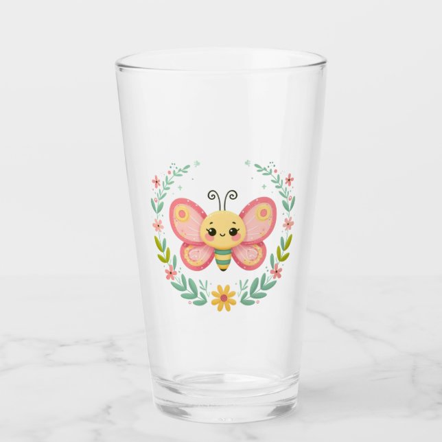 Copo De Pint Bonita, primavera/borboleta (Frente)