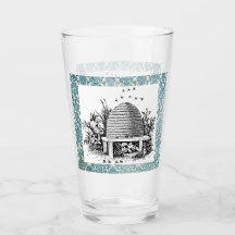 Bonito Colmeia e Damasco de Abelhas Vintage