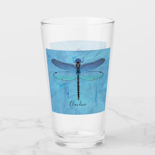 Copo De Pint Bonito Dragonfly Beer Beer Beer Óculos (Frente)