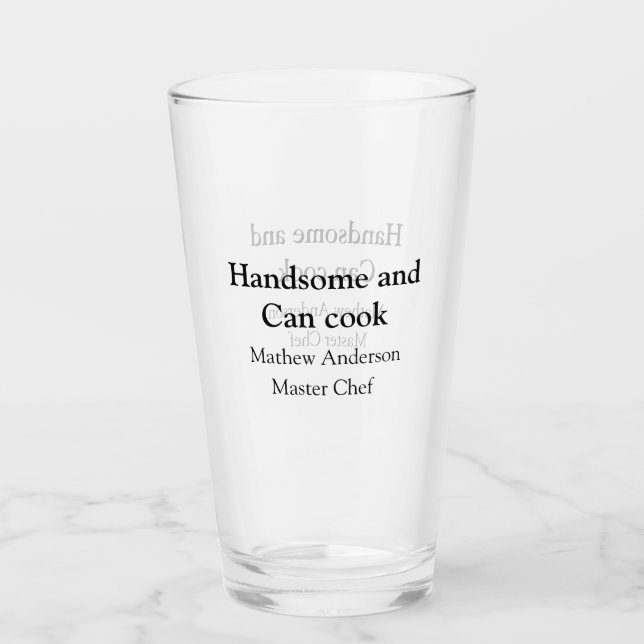 Copo De Pint Bonito e pode cozinhar adicionar nome master chef  (Frente)