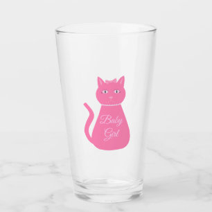 Copo De Pint Bonito Gato De Bebê Rosa