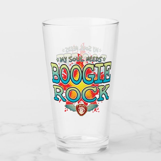 Copo De Pint Boogie Rock Soul Glass Tumbler (Frente)