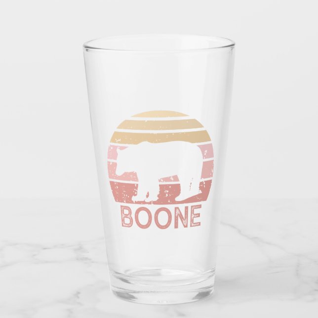 Copo De Pint Boone North Carolina Betro Bear (Frente)