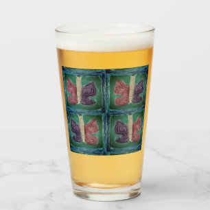 Copo De Pint Borboleta colorida   Filtro de nevoeiro   Base  