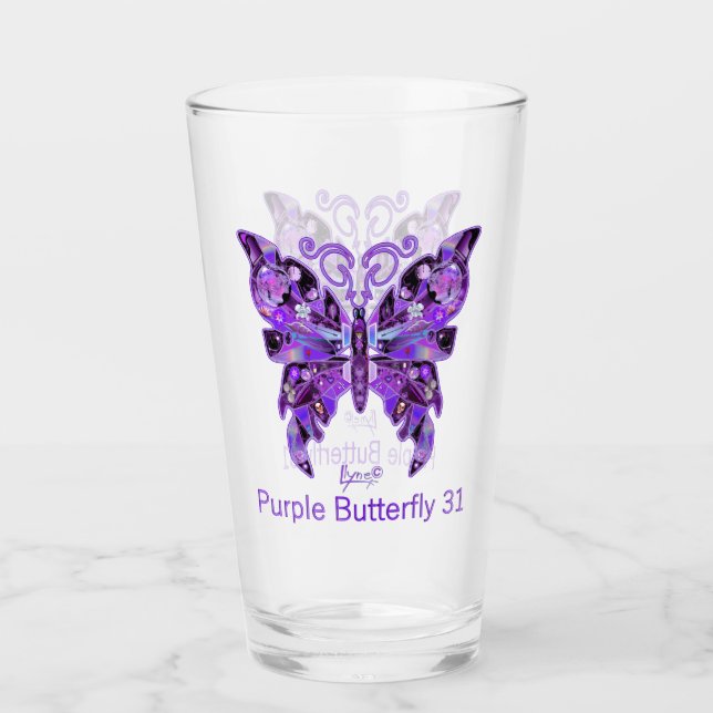 Copo De Pint Borboleta púrpura 31 (Frente)