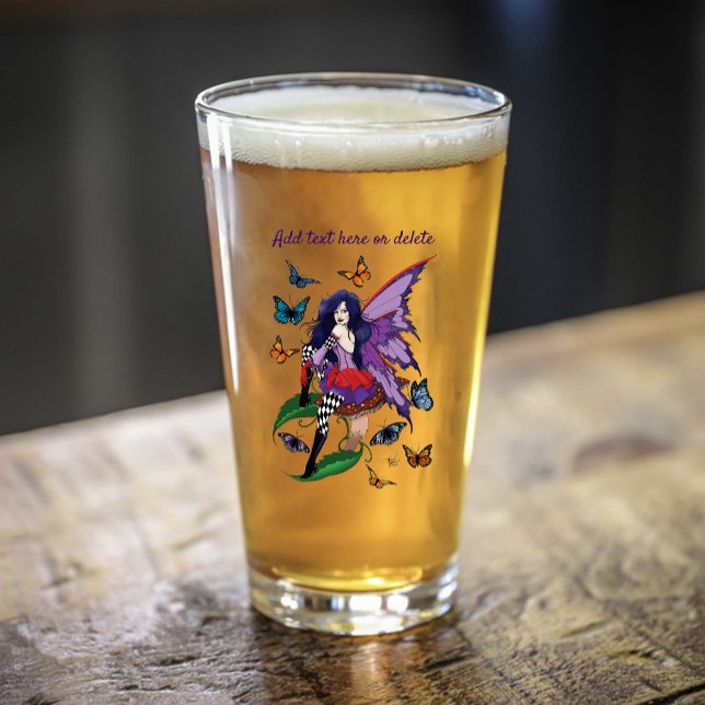 Copo De Pint Borboletas de Cogumelo de Leite Roxo (Criador carregado)