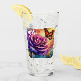 Copo De Pint Borboletas Rosa roxas de Joy Monarca