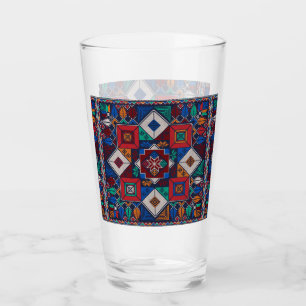 Copo De Pint Bordado Tradicional Palestino tatreez colorido