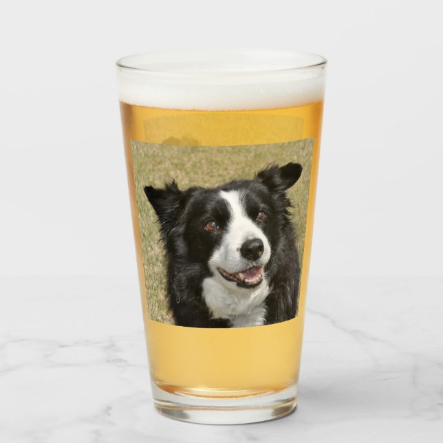 Copo De Pint Border Collie (Traseira (Preenchido))