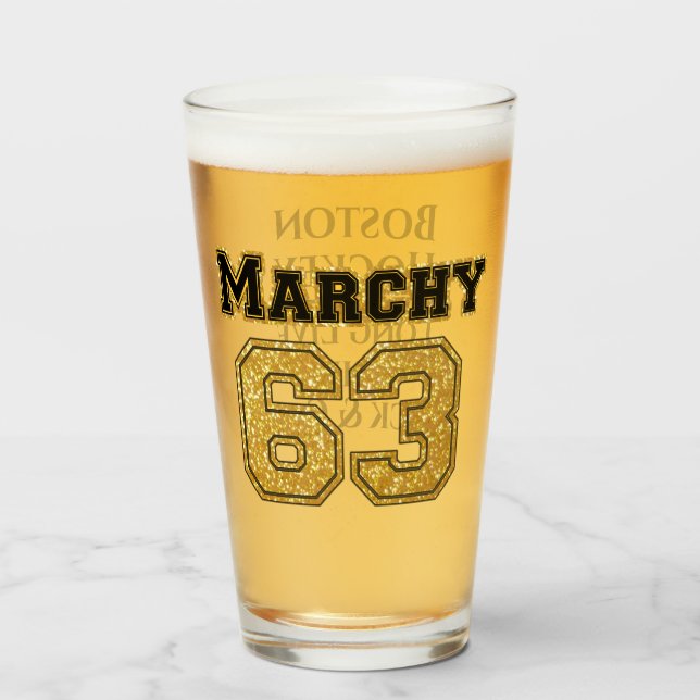 Copo De Pint Boston Hockey Marchy 63 (Frente (Preenchido))