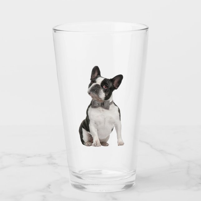 Copo De Pint Boston Terrier Pet Animal Glass (Frente)
